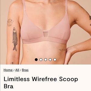 1 Pepper Limitless wirefree scoop bra size SMALL. Color: Sienna Rose